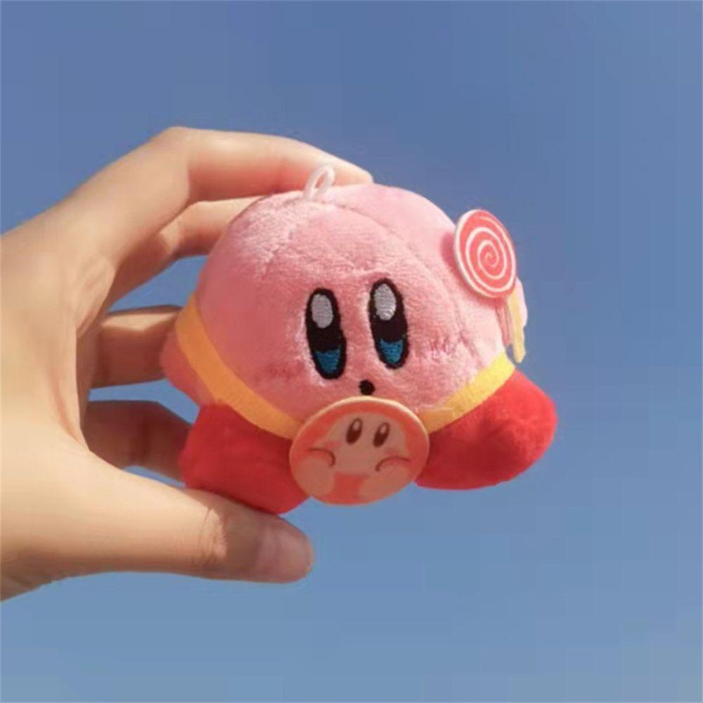 Aaron1 Móc Khóa Hình Búp Bê Kirby Hoạt Hình Nhồi Bông Đáng Yêu