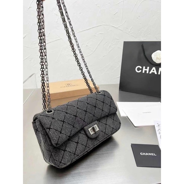 ✅Túi CC CLASSIC DENIM - size 25cm - Bản SUP [Fullbox]