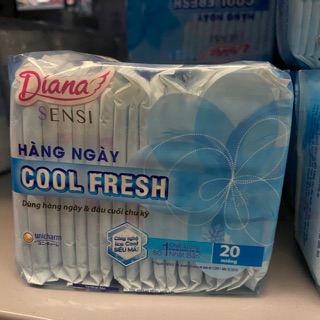 Băng Vệ Sinh DIANA Sensi Daily Cool Fresh 20 Miếng, 40 Miếng (15.5cm)