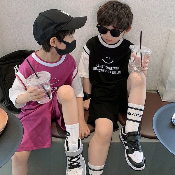 Bộ Đồ Thể Thao Áo Thun Tay Ngắn Quần Đùi Thời Trang Mùa Hè Dành Cho Bé Trai 2022