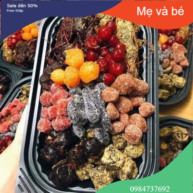 Hộp ô mai mix vị ngẫu nhiên đủ 8_9 vị siêu ngon đặc sản hà nội