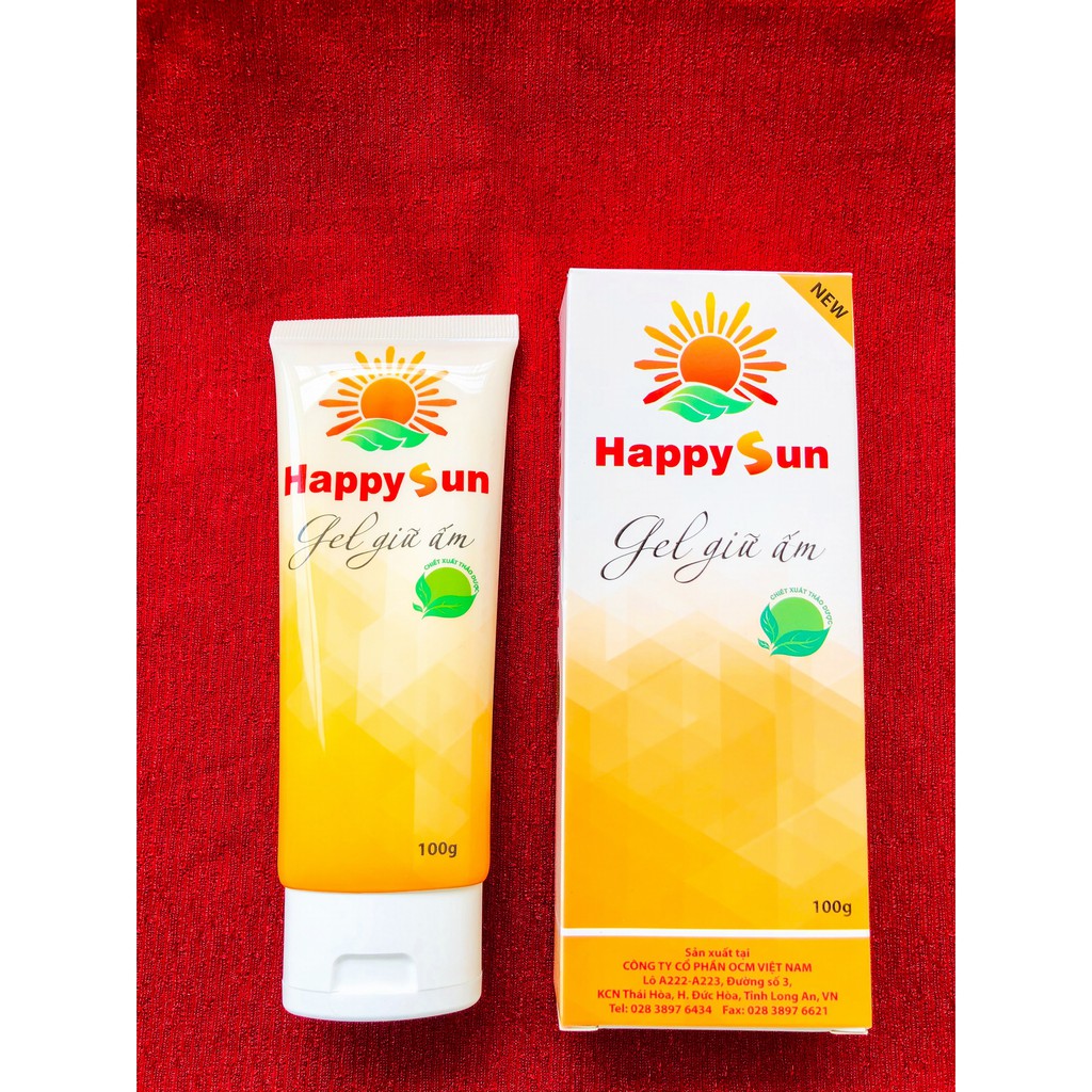 Gel giữ ấm cơ thể Happy Sun trọng lượng 100g (hàng công ty đã được kiểm nghiệm an toàn)