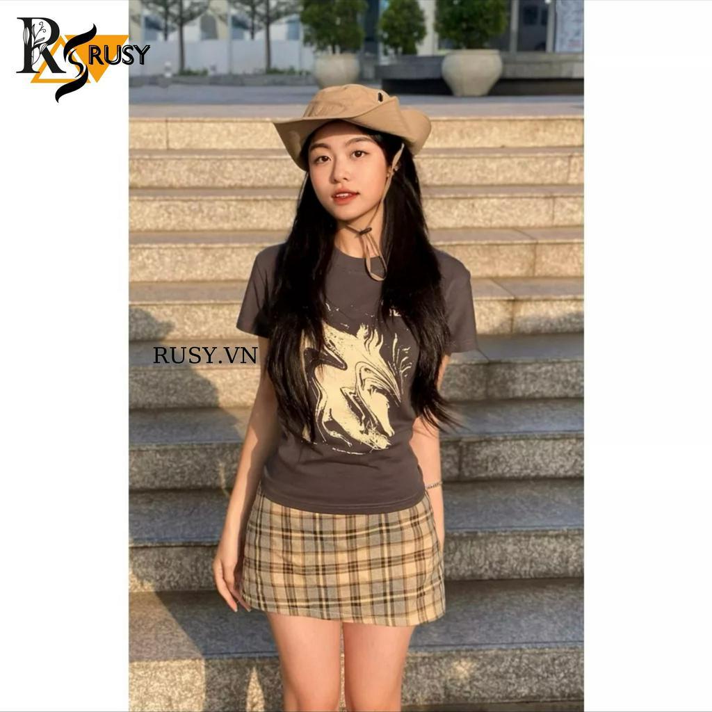 Áo Thun Baby Tee Chất Cotton 100% In Hình - RUSY