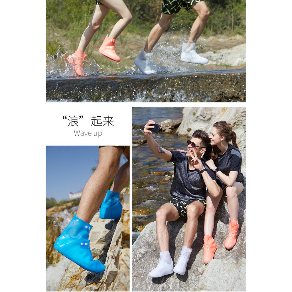 Ủng đi mưa bọc giày nam nữ lội nước chống trơn trượt thời trang cao cấp | WebRaoVat - webraovat.net.vn