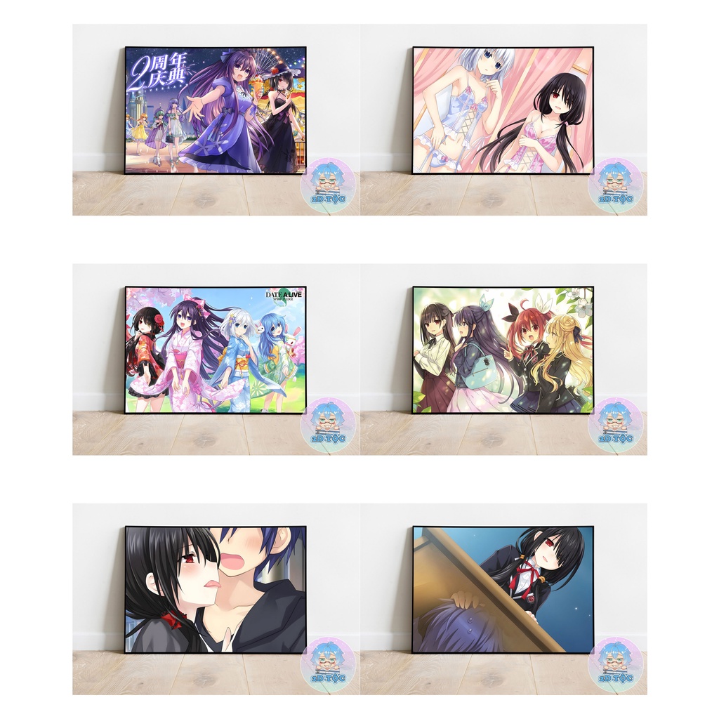 TRANH POSTER A3 TOKISAKI KURUMI (12) ANIME MANGA DATE A LIVE CHẤT LIỆU GIẤY CAO CẤP - 2D TỘC SHOP