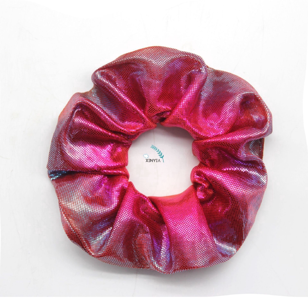 Thun cột tóc co giãn màu laser thời trang dành cho nữ