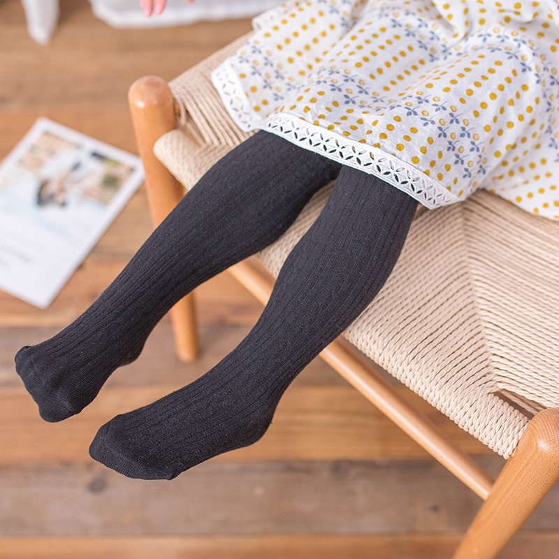 Quần tất cotton mềm co giãn cho bé gái 2-10 tuổi