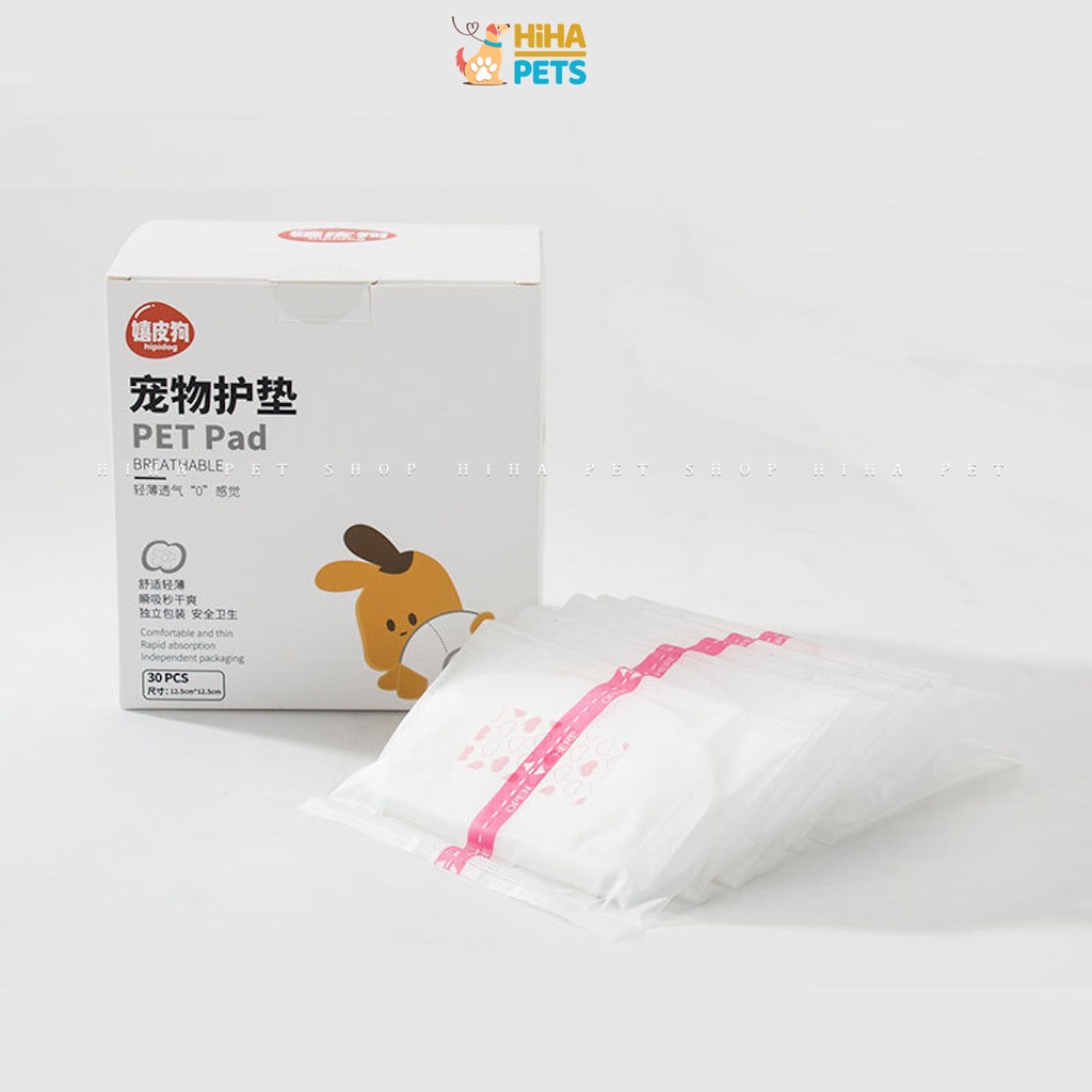 Tả Cho Chó Combo 30 Miếng, Tã Bỉm Cho Chó Cái Siêu Dầy Thấm Hút Tốt
