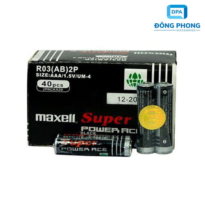 2 Viên Pin Maxell AAA Chính Hãng - Pin Tiểu