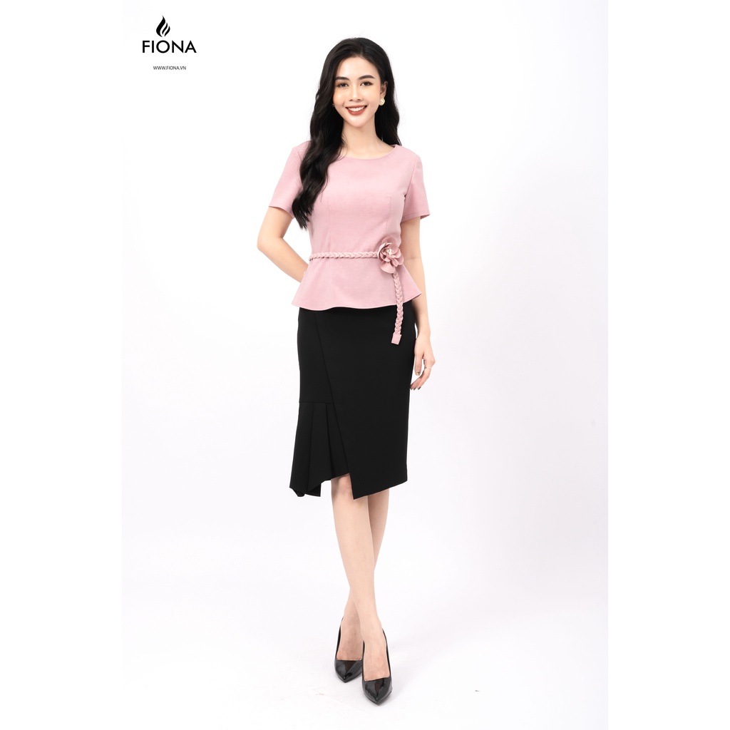 Chân váy ôm FIONA, chân váy công sở can bèo lệch 1 bên F251518