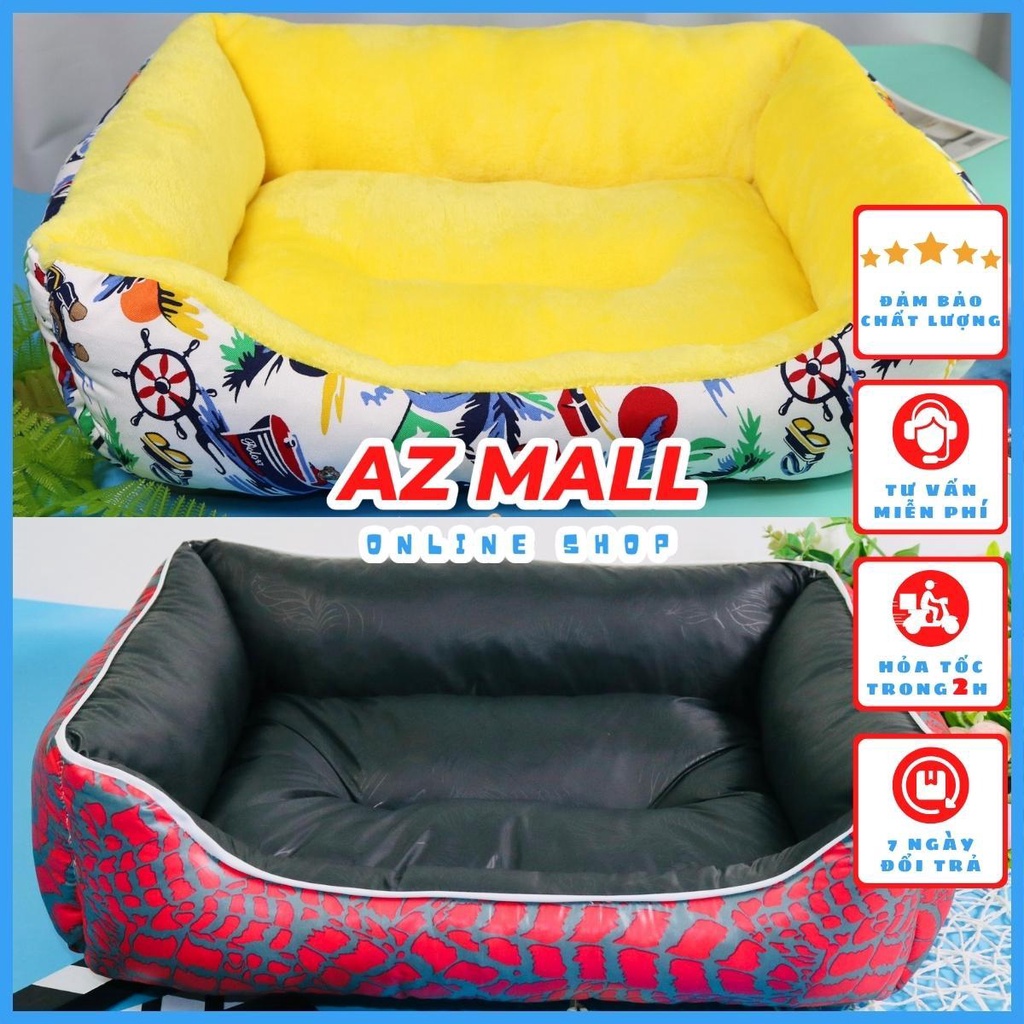 Đệm SUMMER  vuông mùa hè cho chó mèo chất liệu dù siêu mát dễ vệ sinh
