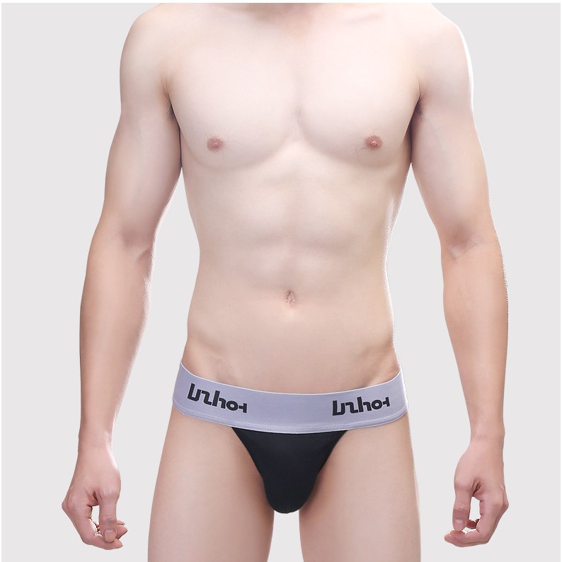 [free ship 50k + che tên đơn hàng] quần lót nam, quần lót dây nâng mông jocktrap nam thun cotton in chữ