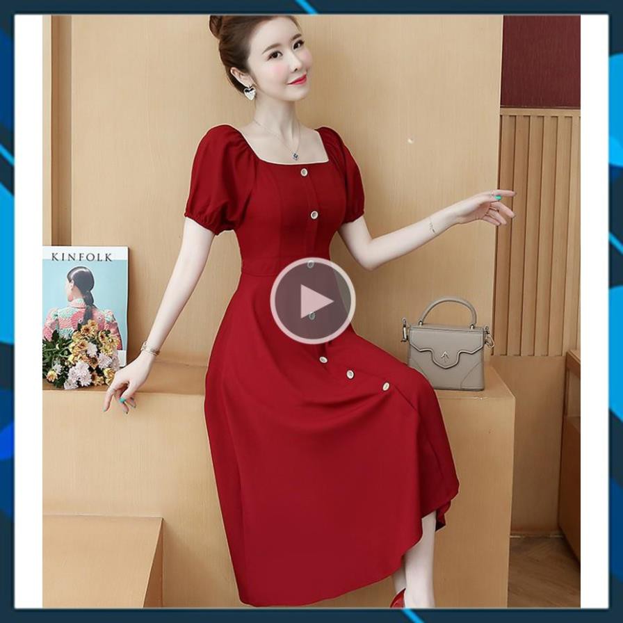 VÁY ĐẦM DÁNG XÒE | ĐẦM ĐỎ ĐÔ XINH YÊU | VÁY CÔNG SỞ | BigBuy360 - bigbuy360.vn