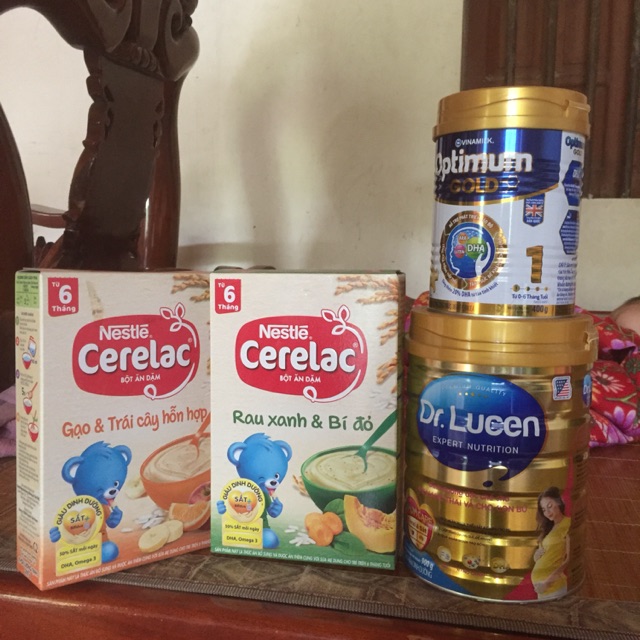 Bột ăn dặm+sữa
