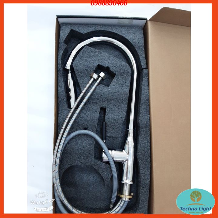 [Chính hãng] Vòi rửa bát nóng lạnh dây rút cao cấp Kobesi KB804, bảo hành 3 năm | BigBuy360 - bigbuy360.vn