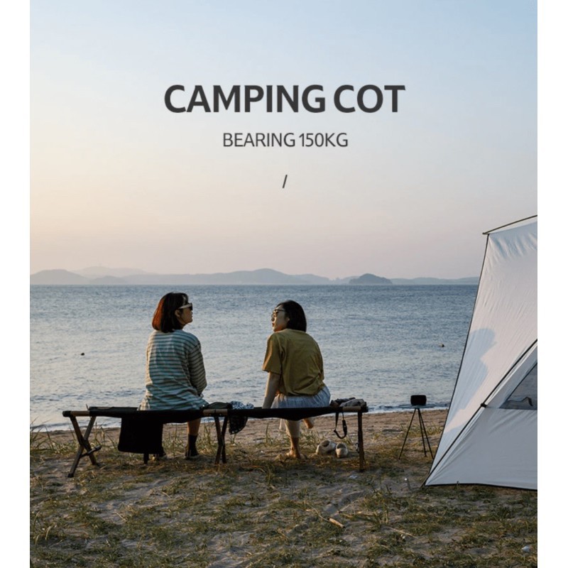 Naturehike đồ cắm trại campoutvn naturehike giường xếp cắm trại du lịch dã ngoại vân gỗ A117 | BigBuy360 - bigbuy360.vn