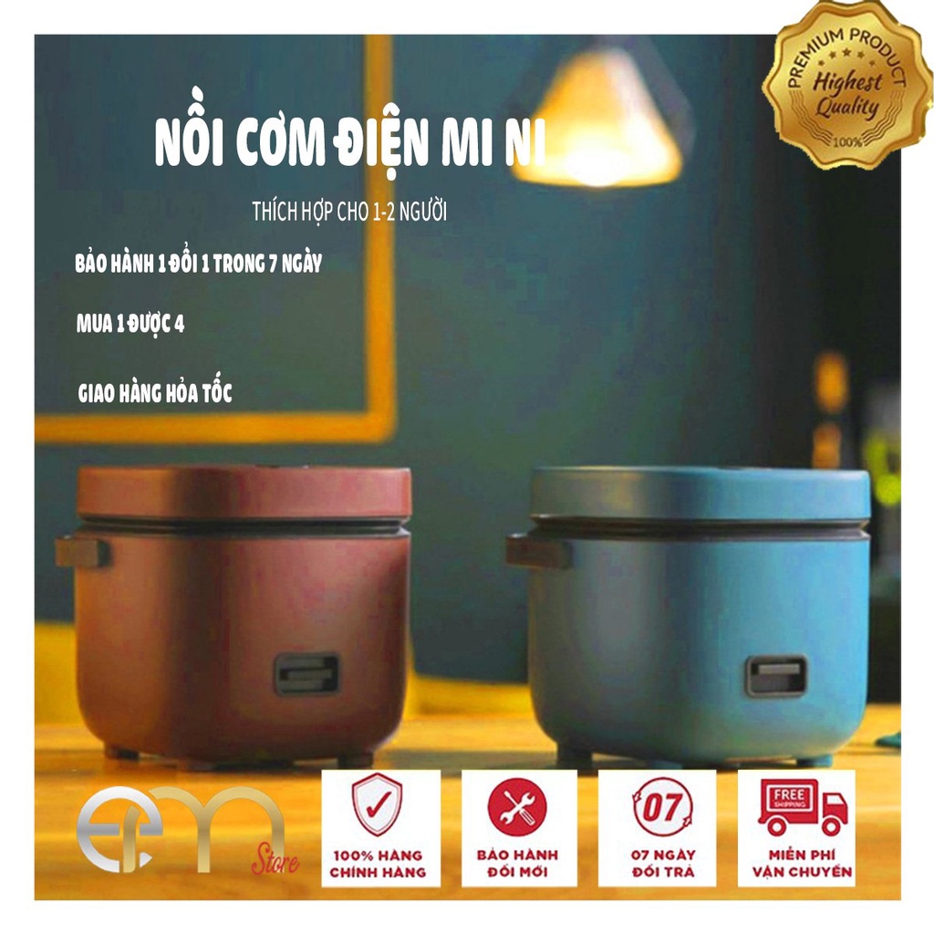Hộp cơm điện đa năng Nồi Cơm Điện Mini Đa Năng Jiashi 1.2L cho 1- 3 người ăn