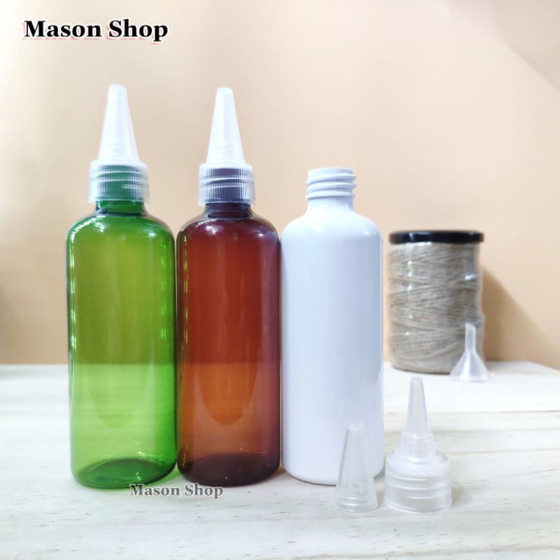 LỌ CHIẾT MỸ PHẨM XỊT PHUN SƯƠNG/NẮP BẬT NHẤN/NHỌN 50ml/100ml VỎ BÌNH CHAI NHỰA PET TRẮNG/NÂU/XANH LÁ dạng VÒI XỊT