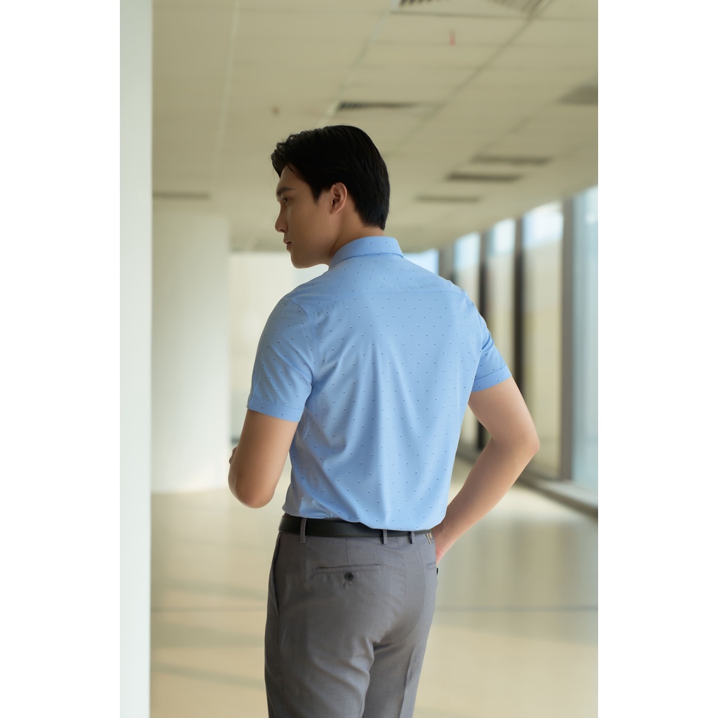 Sơ Mi Nam Ngắn Tay Dáng Ôm Thoáng Mát Thấm Hút Mồ Hôi DGCs - SASNBA49M