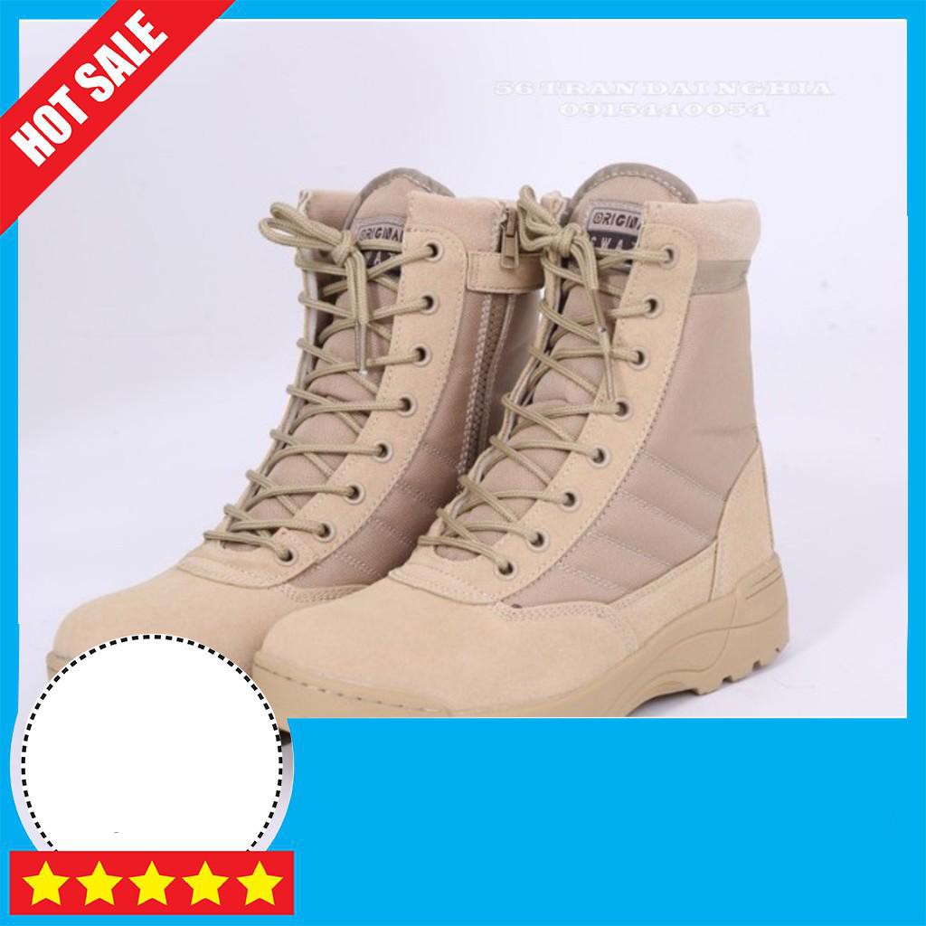 TOP HOT ] ( BÁN BUÔN ) Giày Leo Núi, Giày Phượt Treking SWAT Cao Cổ Đế Bền