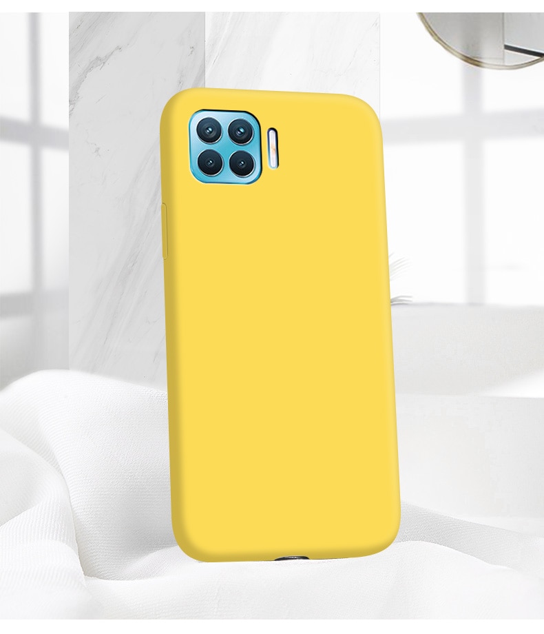 Ốp điện thoại silicone màu trơn thời trang cho OPPO A93 Reno 4F F17 Pro A73 A31 2020 A55 A93 5G