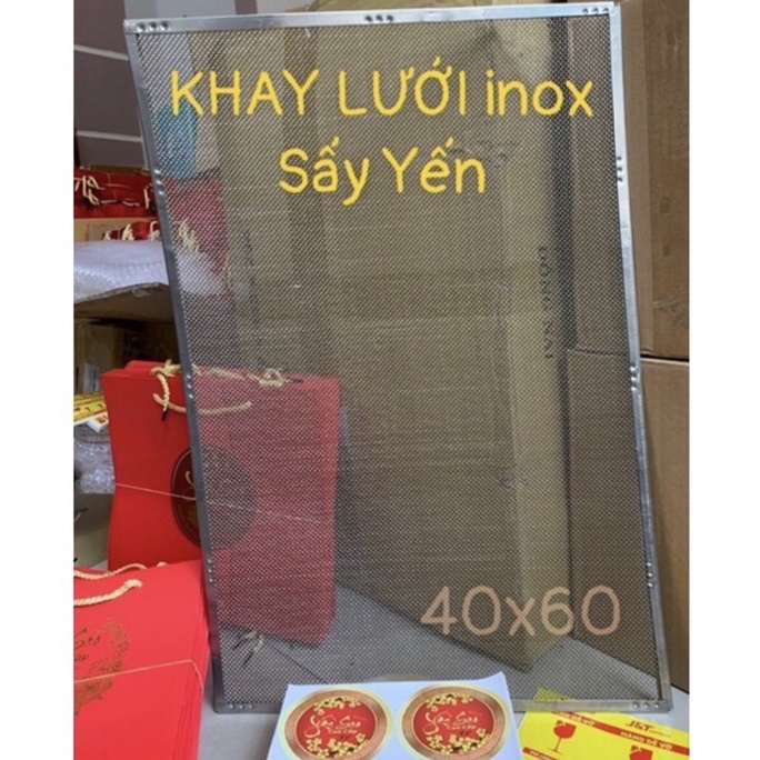KHAY LƯỚI INOX 304 Đựng Khuôn Sấy YẾN Loại Dày