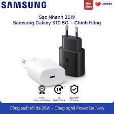 [zin máy Samsung] Bộ Sạc nhanh 25W Note 10, Note 10 Plus, Samsung S10 5G, A90, A80, A70 và Cáp 2 đầu Type C - Type C