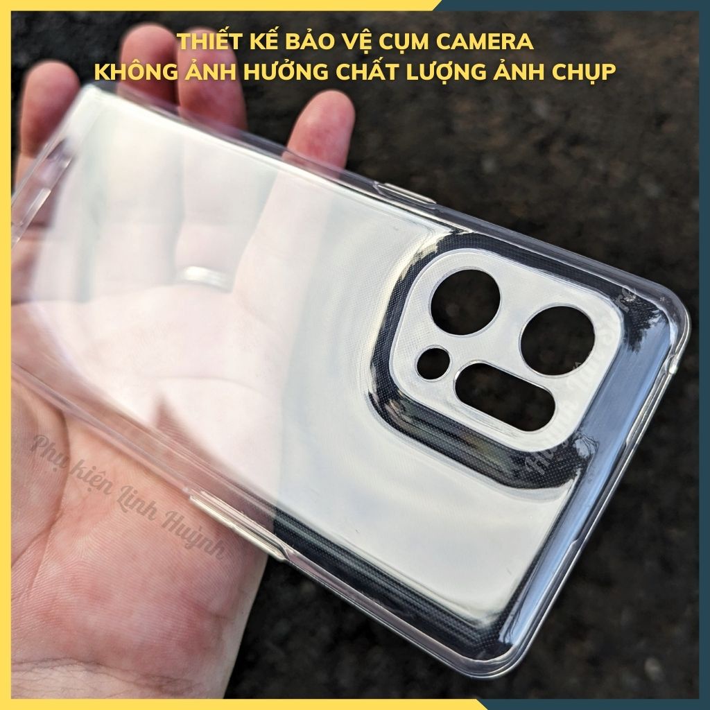 Ốp lưng oppo find x5 trong suốt bảo vệ camera dẻo siêu mỏng silicon gor - phụ kiện linh huỳnh