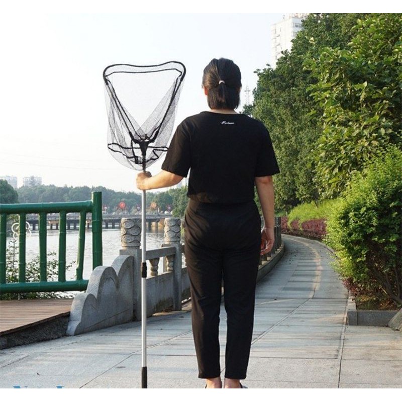 Vợt tam giác cán nhôm - Vợt xúc cá