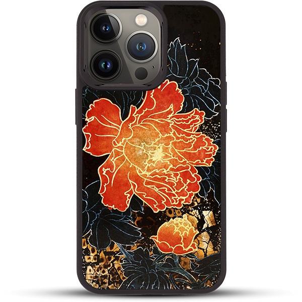 Ốp điện thoại cho iPhone 13 Pro / 13 Pro Max mẫu Mẫu Đơn Phú Quý thương hiệu La Sonmai