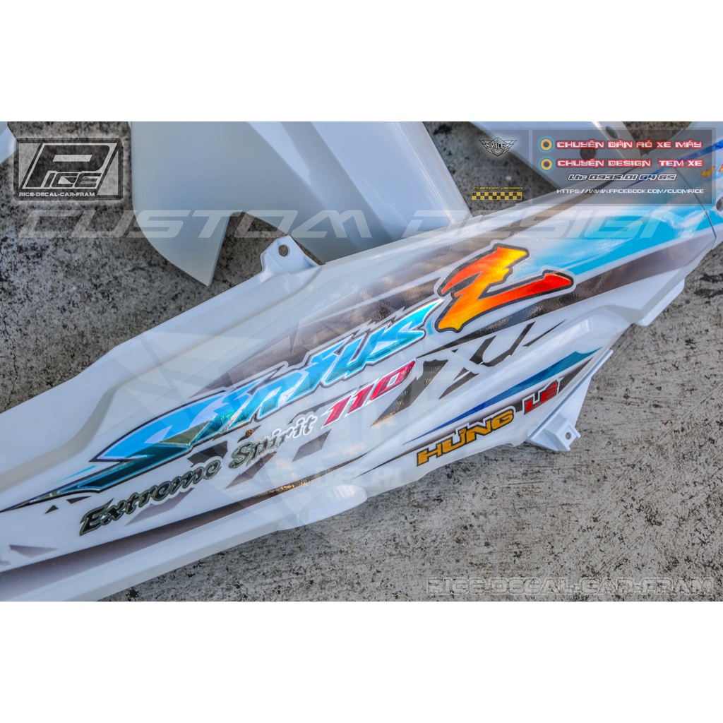 Tem Sirius trắng Mẫu Z vrio