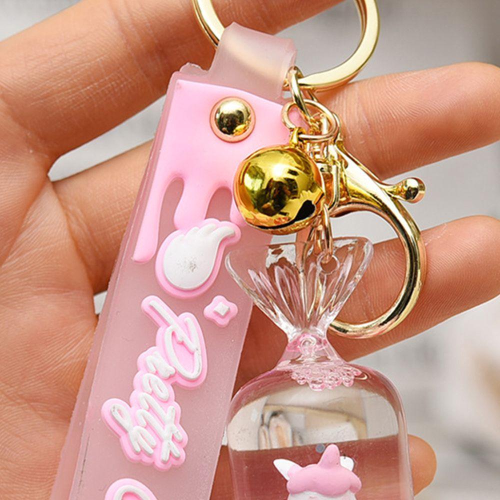 Móc Khóa Kim Tuyến Nước Bằng Acrylic Phong Cách Hàn Quốc Charms