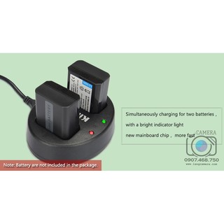 Sạc đôi USB cho pin Sony FW50 - hiệu Kingma