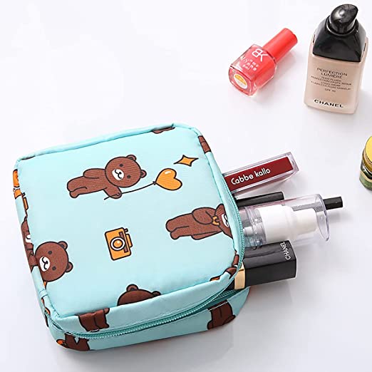 Túi Đựng Băng Vệ Sinh Họa Tiết Động Vật Hoạt Hình Dễ Thương Phong Cách Hàn Quốc