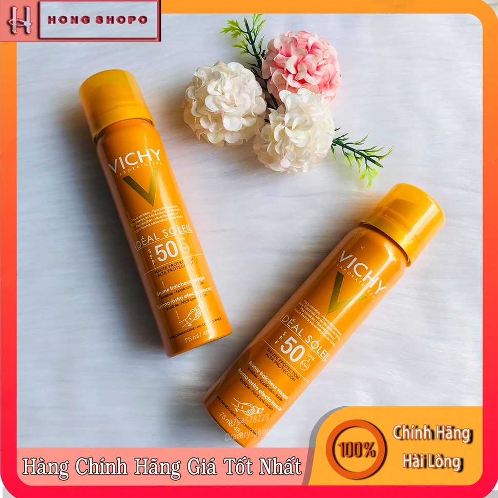 Xịt Chống Nắng Vichy Ideal Soleil SPF 50 – 75ml