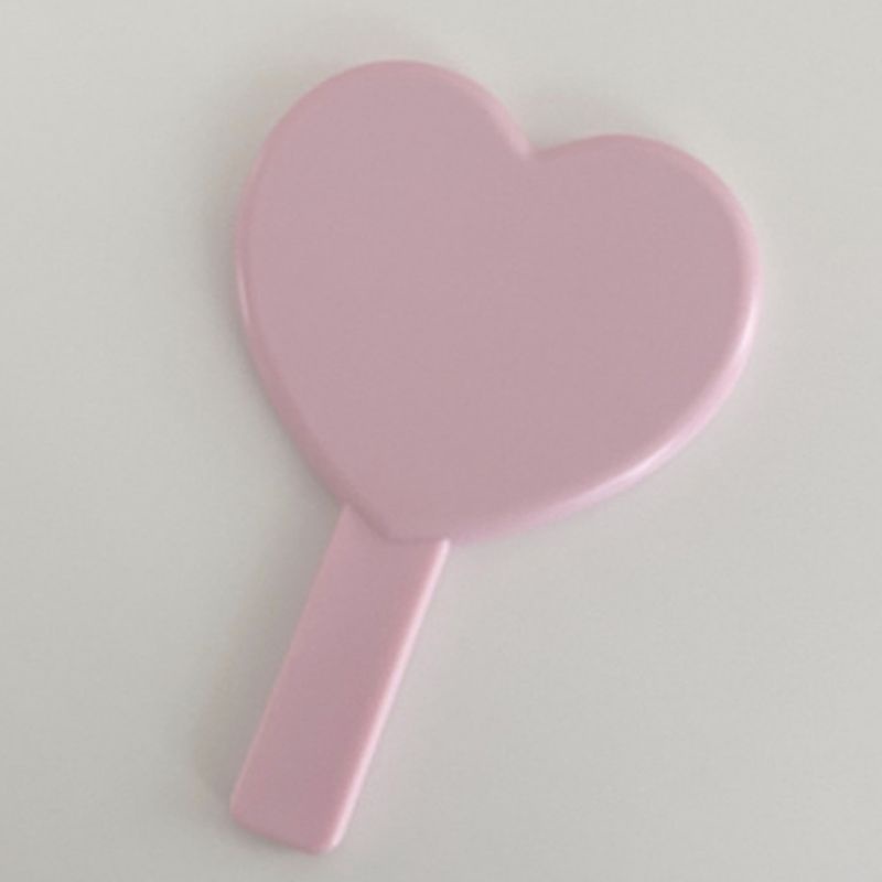 Gương Trang Điểm Cầm Tay Hình Trái Tim Màu Kẹo Dễ Thương Dành Cho Nữ