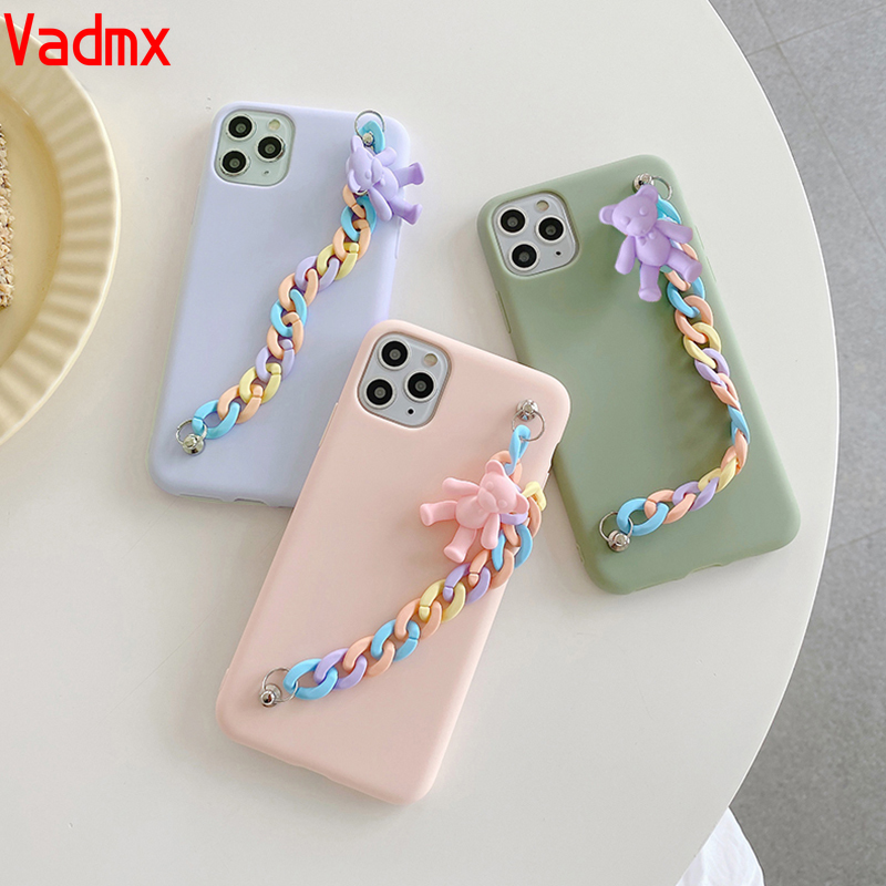 Ốp Điện Thoại Hình Gấu 3D Dễ Thương Cho Iphone 12 Mini 12 Pro Max 11 Pro Max X Xr Xs Max Se 2020 8 7 6 6s Plus 5 5s