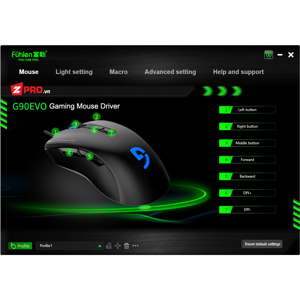 Chuột Fuhlen G90 EVO RGB - BH 3 năm | BigBuy360 - bigbuy360.vn