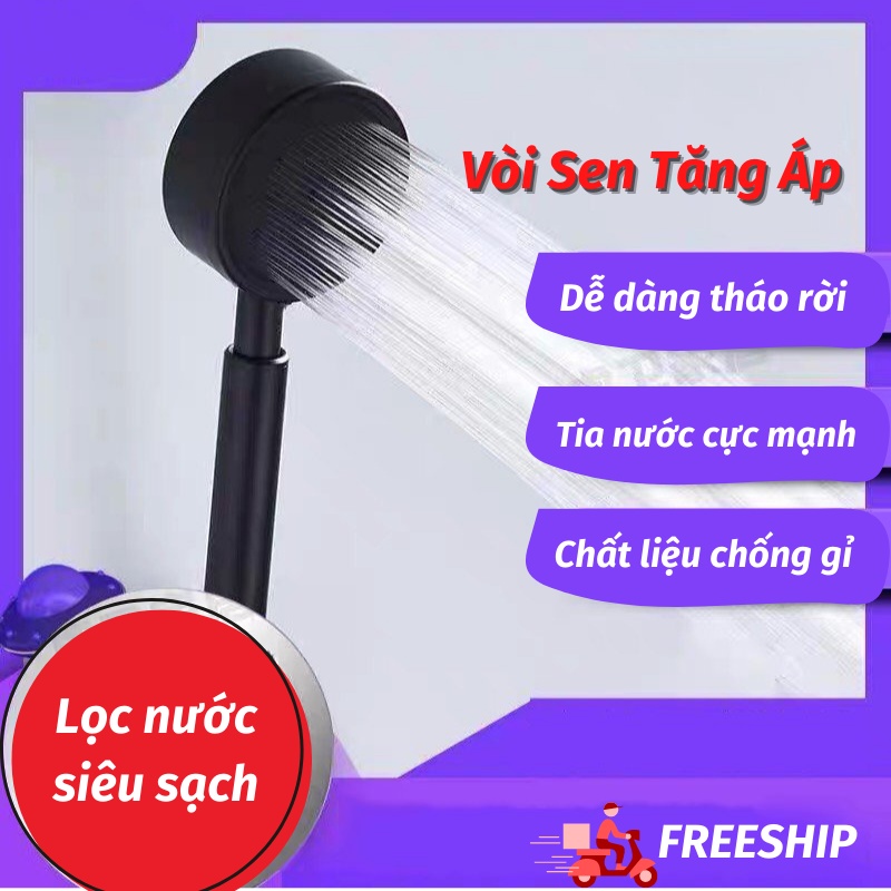 Vòi Hoa Sen Vòi Sen Tăng Áp Tiết Kiệm Nước Không Gỉ Thiết Kế Sang Trọng Tiện Lợi PAPAA.HOME