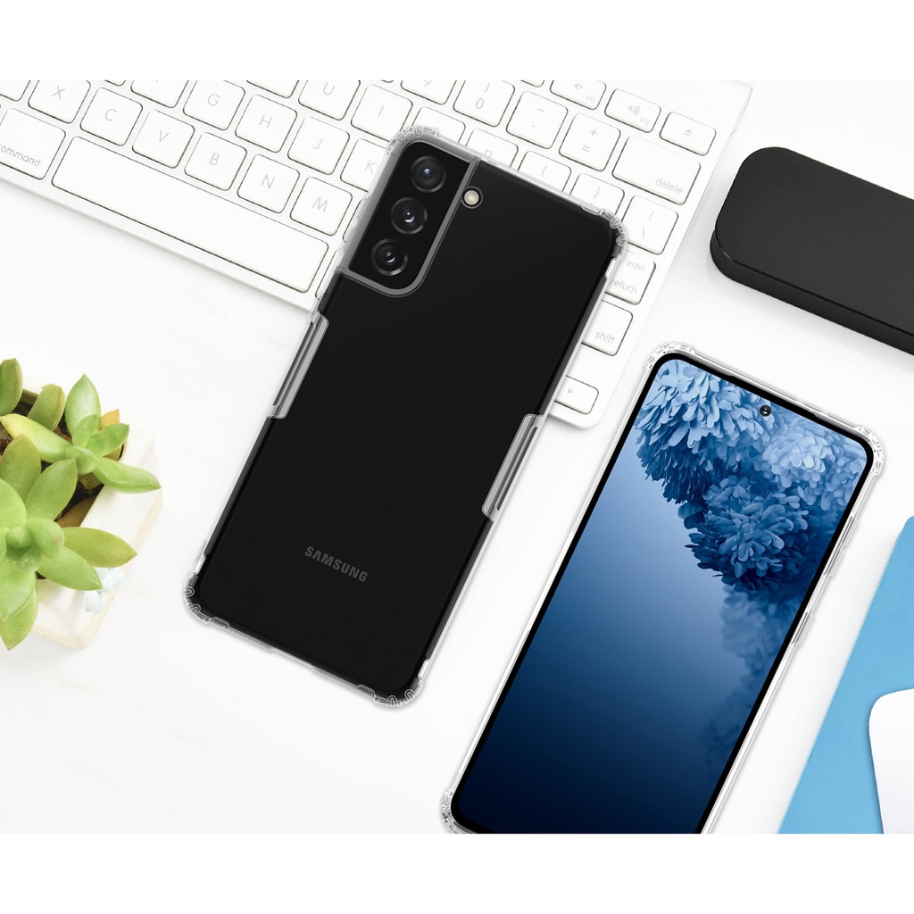 Ốp Lưng Silicon Nillkin Chống Sốc Cho Samsung Galaxy S21, S21 Plus, S21 Ultra  Ốp Lưng Samsung S21 Series Trong Suốt