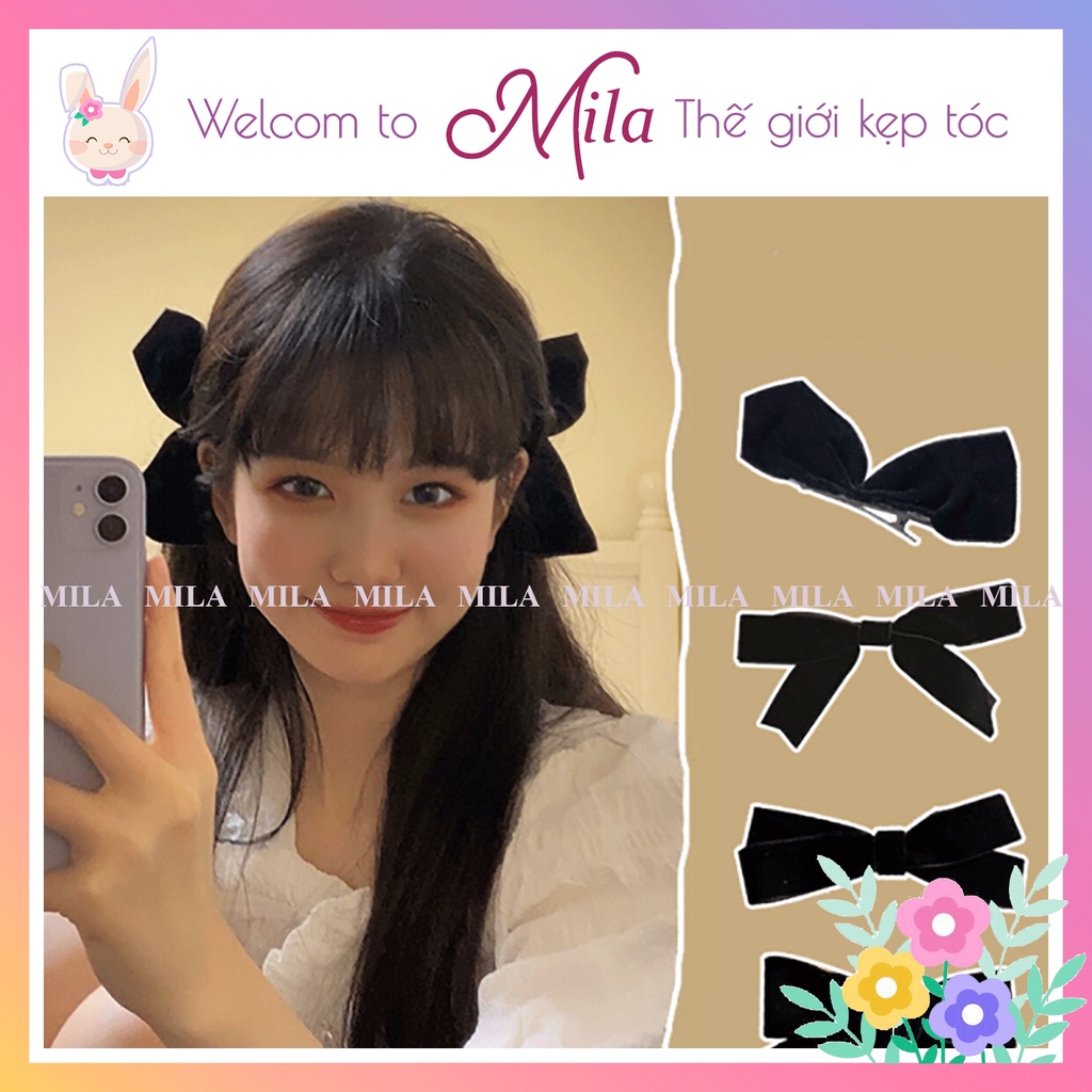 Kẹp Tóc Jisoo MILA Kẹp Tóc Hàn Quốc