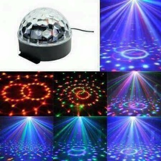 ĐÈN CẦU XOAY CẢM ỨNG, NHÁY QUẨY, ĐỔI MÀU THEO ĐIỆU NHẠC