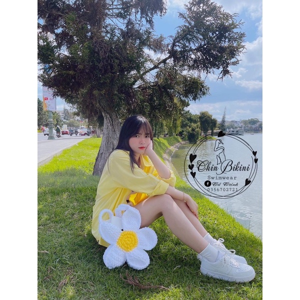 Túi len bông hoa cúc - BLOOM FLOWER BAG