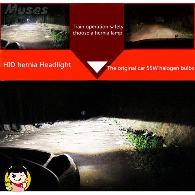 Bộ 2 bóng đèn pha Bi-xenon 55W H4 HID 3000-12000K