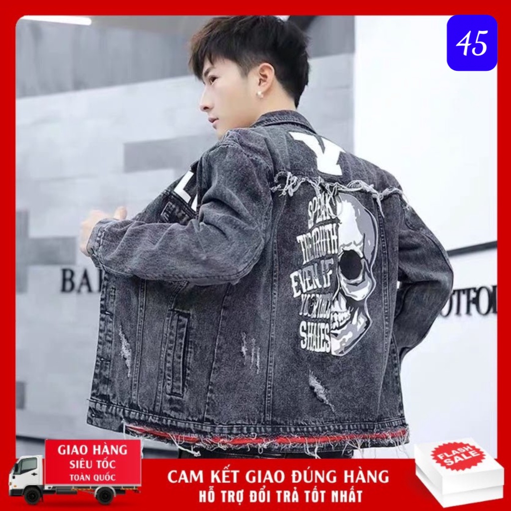 Áo Khoác Jean Nam Cao Cấp Chất Liệu Bò Mềm Mịn Annhien09