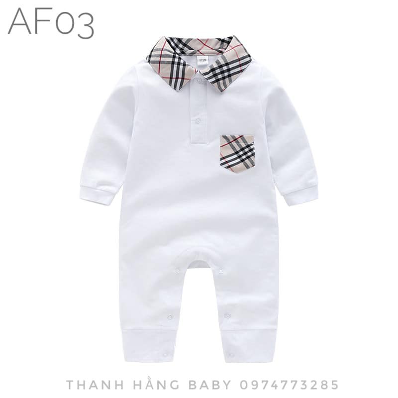 Body Thiếu Gia Dài Tay Cho Bé Thanh Hằng Baby từ 3 -13 Kg