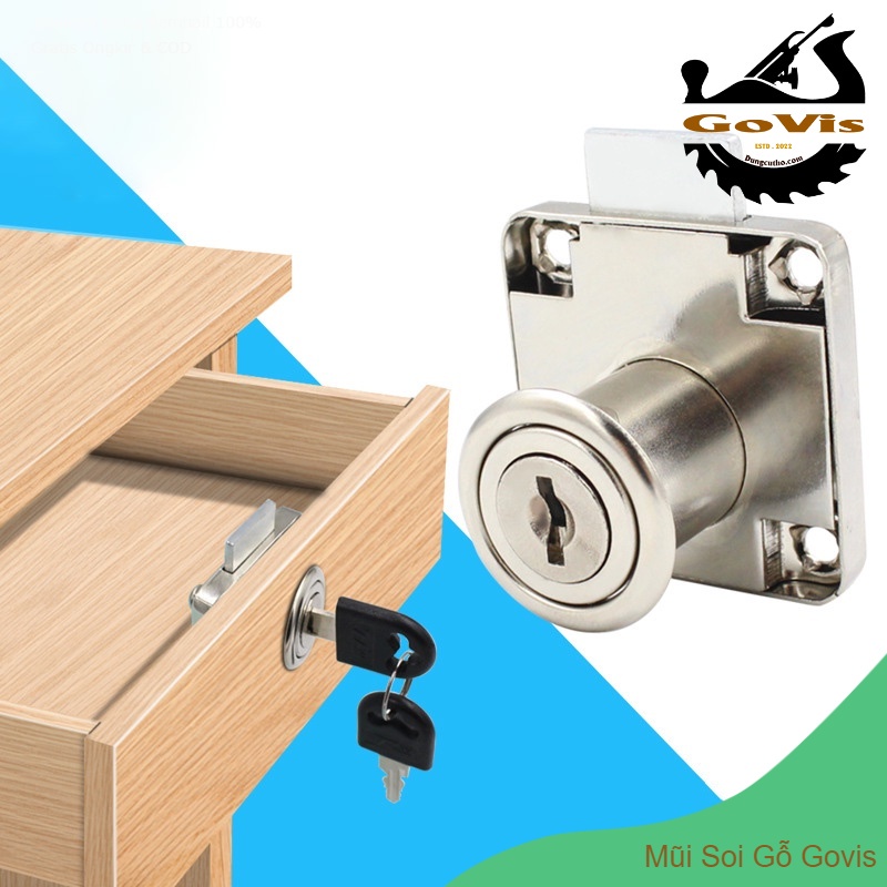 🔰 Ổ khóa ngăn kéo, ổ khóa cánh cửa tủ gỗ tủ bếp tủ quần áo bằng thép không gỉ, bền chắc, đảm bảo an toàn 🔸