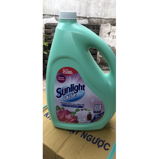 Can nước Lau Sàn Sunlight Hương Hoa đủ màu 3.8kg