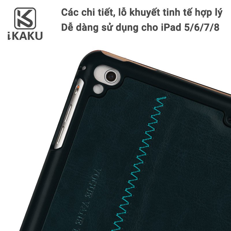 Bao da ipad Air , Air 2 , gen 5  , gen 6  , 9.7 pro nắp gập mịn chính hãng Kaku