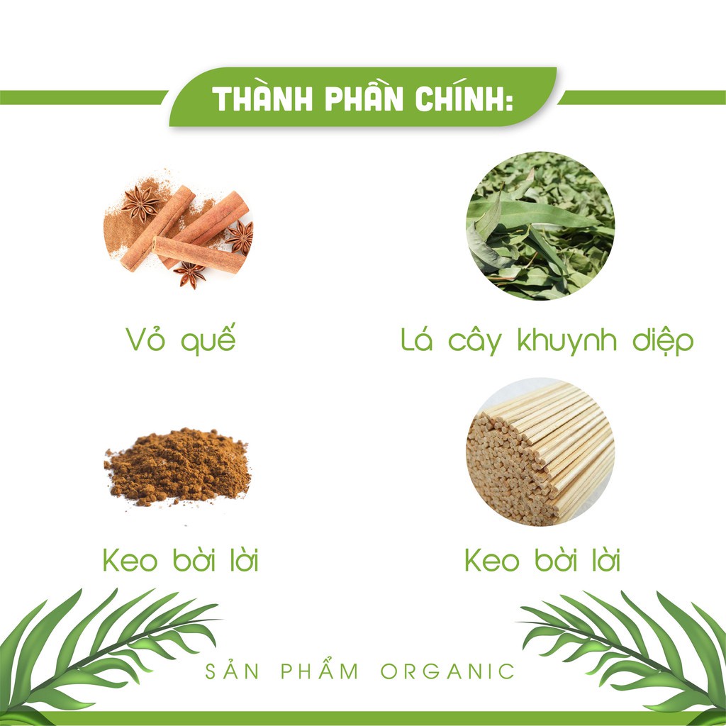 Nhang Cân 1kg An An hương Khuynh Diệp chiều dài 30 cm 40 cm tiết kiệm hơn